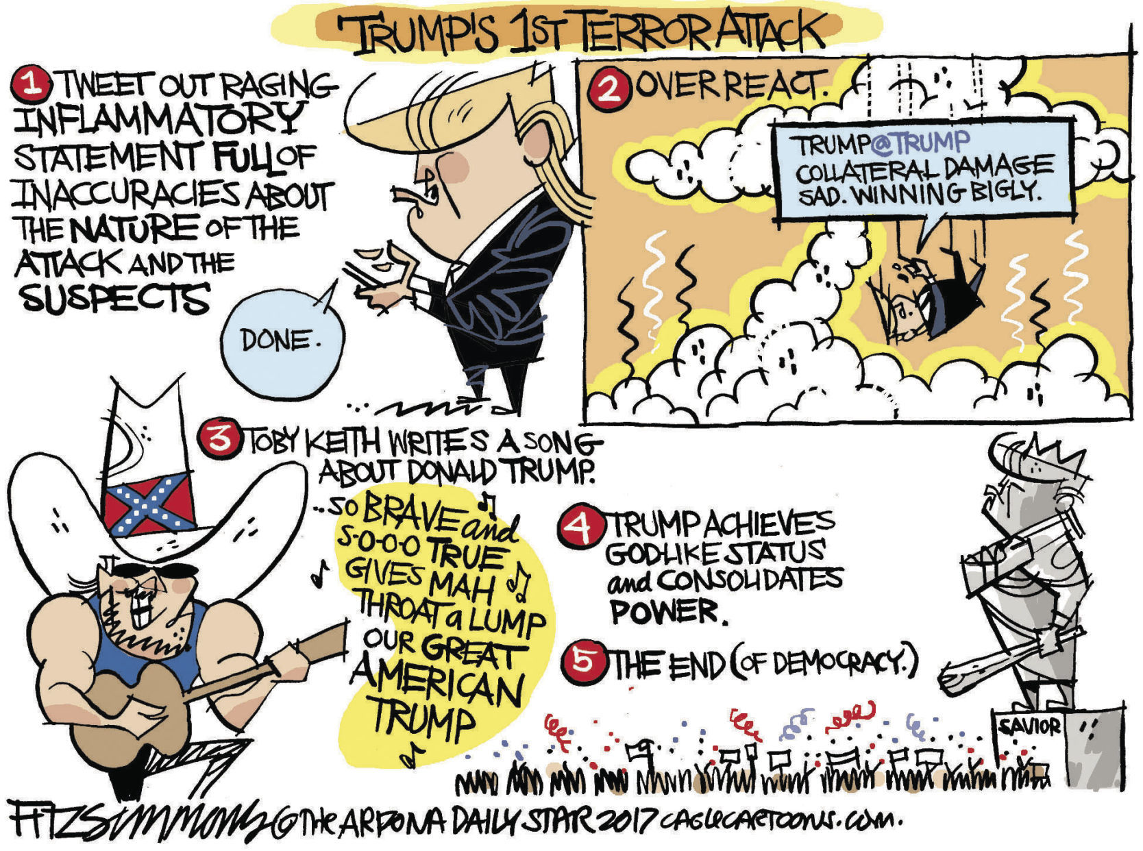 Daily Fitz Cartoon: First Terror Strike